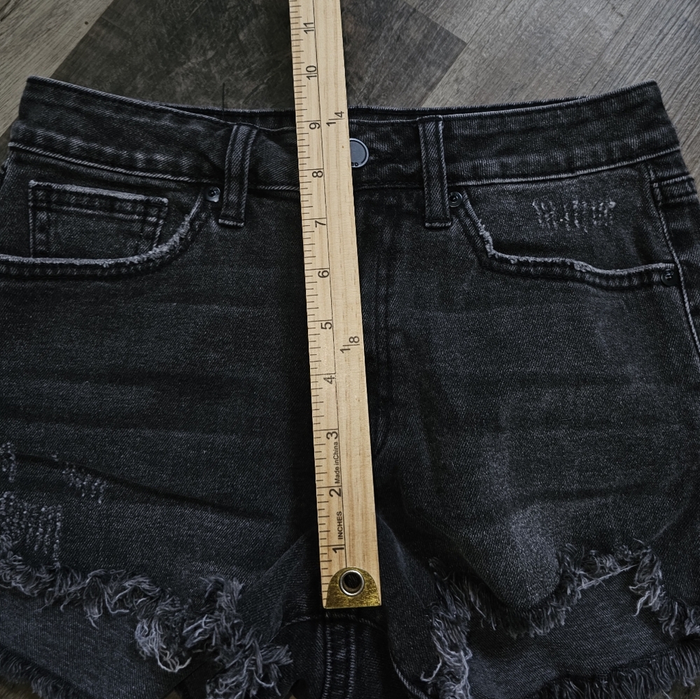 JBD, Women's Black Denim Shorts, Size Small - Picture 5 of 7